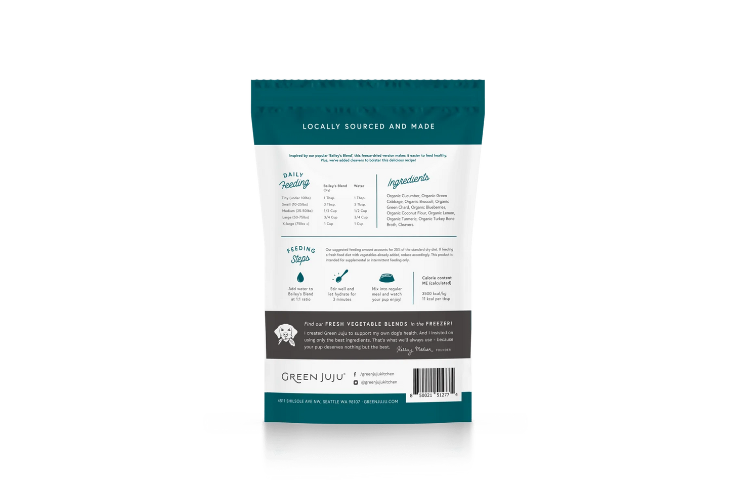 Green Juju - Freeze-Dried Bailey's Blend with Cleavers