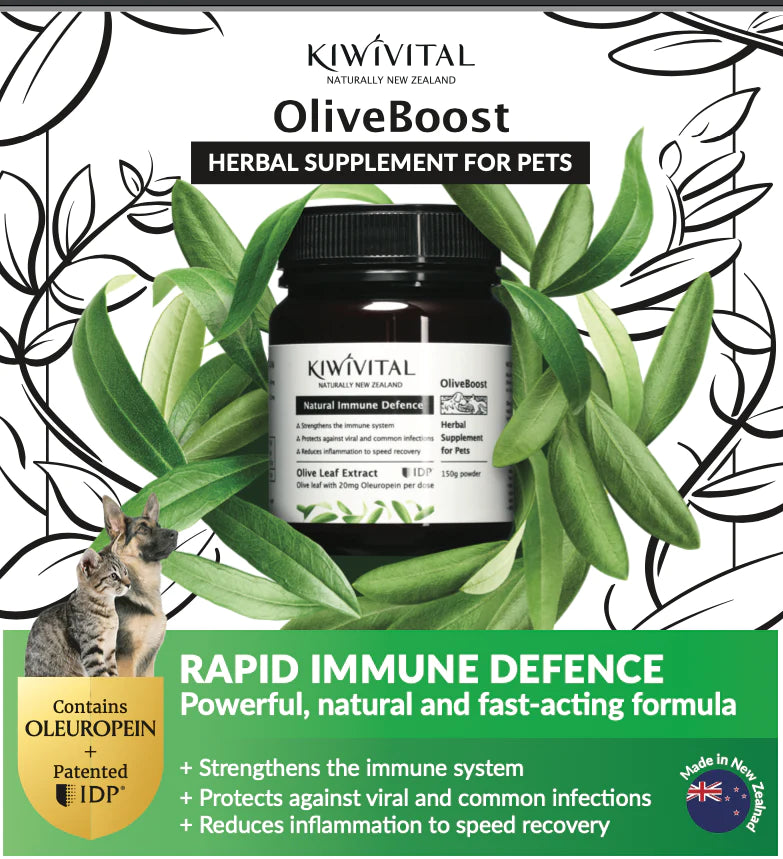 Kiwivital: OliveBoost Herbal Therapy for Pets
