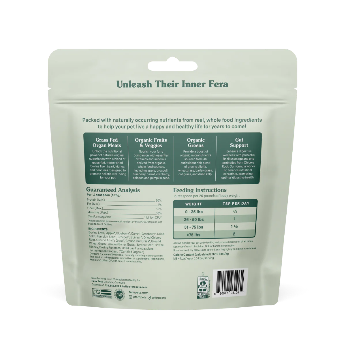 Fera Pet Organics - Whole Food Multivitamin