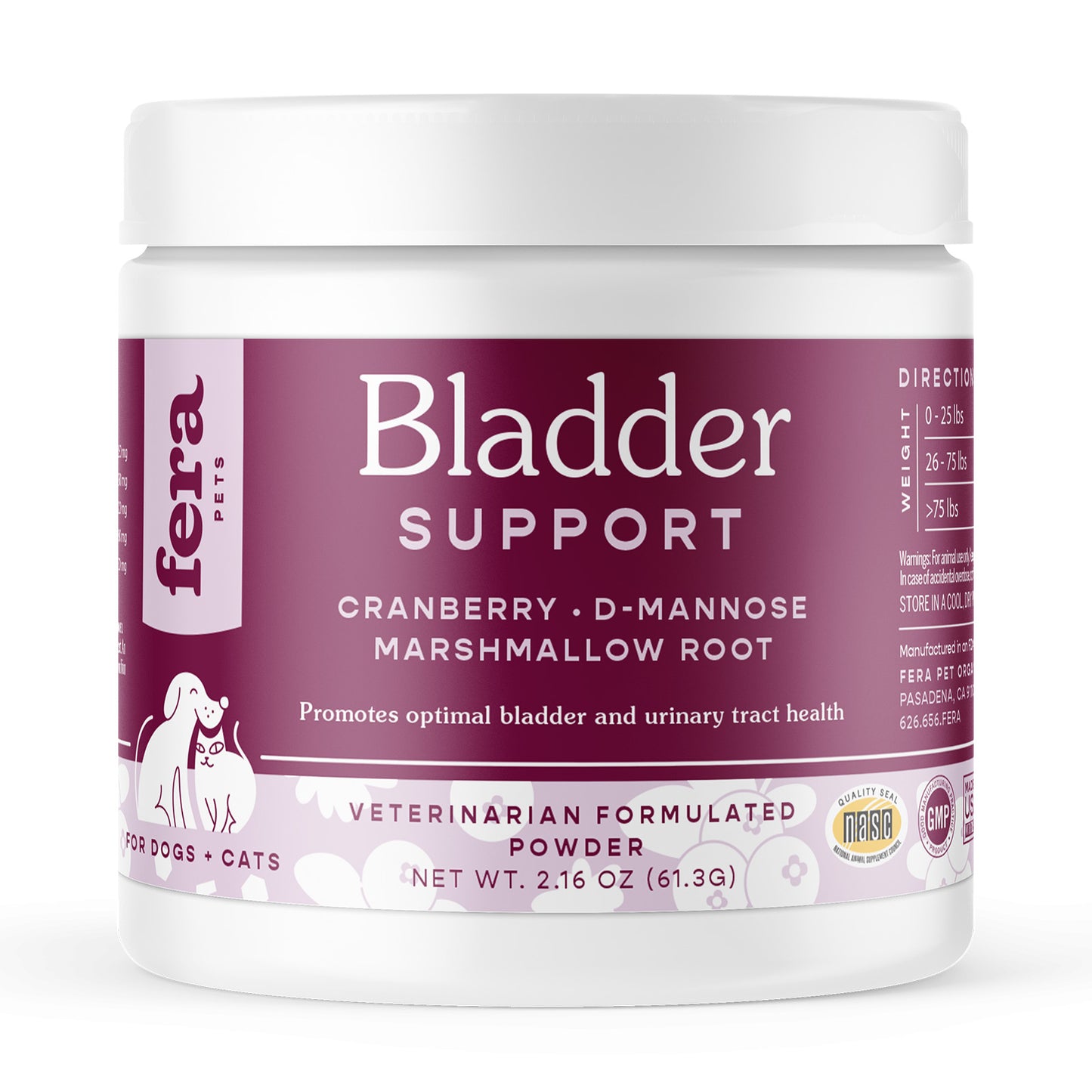 Fera Pet Organics - Bladder Support for Dogs & Cats