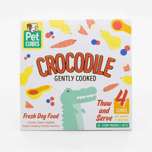 Pet Cubes Gently Cooked Complete - Crocodile