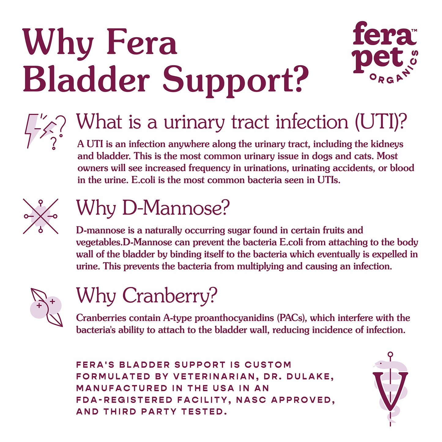 Fera Pet Organics - Bladder Support for Dogs & Cats