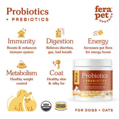 Fera Pet Organic Probiotic with Prebiotics