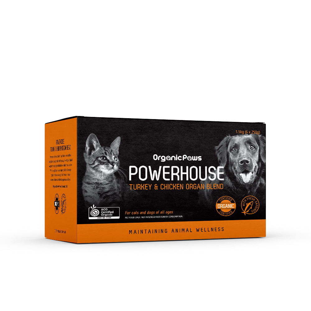 Organic Paws - Powerhouse Blend Turkey & Chicken (1.5kg)