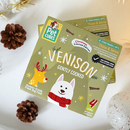 PetCubes Festive Venison for Dogs