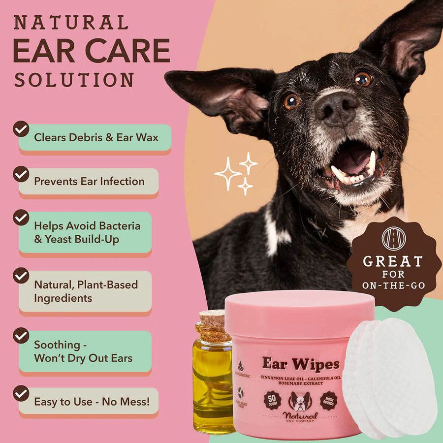 Natural Dog Company - Ear Wipes