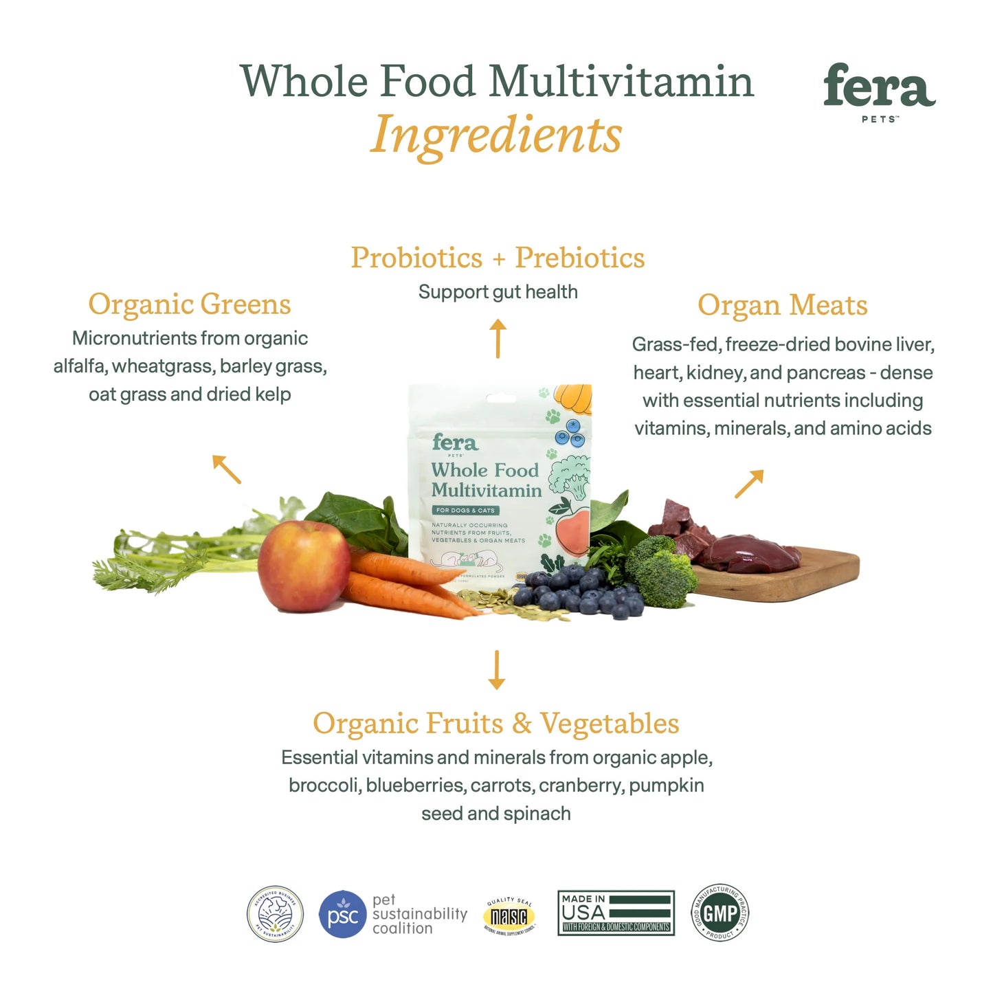 Fera Pet Organics - Whole Food Multivitamin