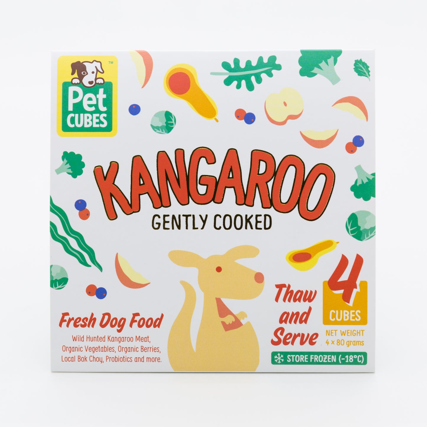 Pet Cubes Gently Cooked Complete - Kangaroo