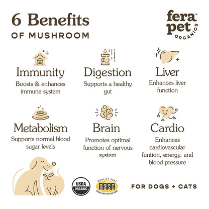 Fera Pet Organics - Pet Mushroom Blend