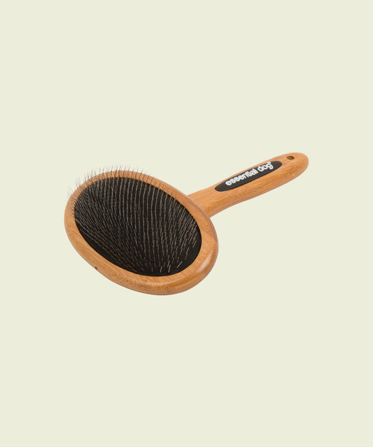 Essential Dog Natural Bamboo Slicker Brush: Dogs & Cats